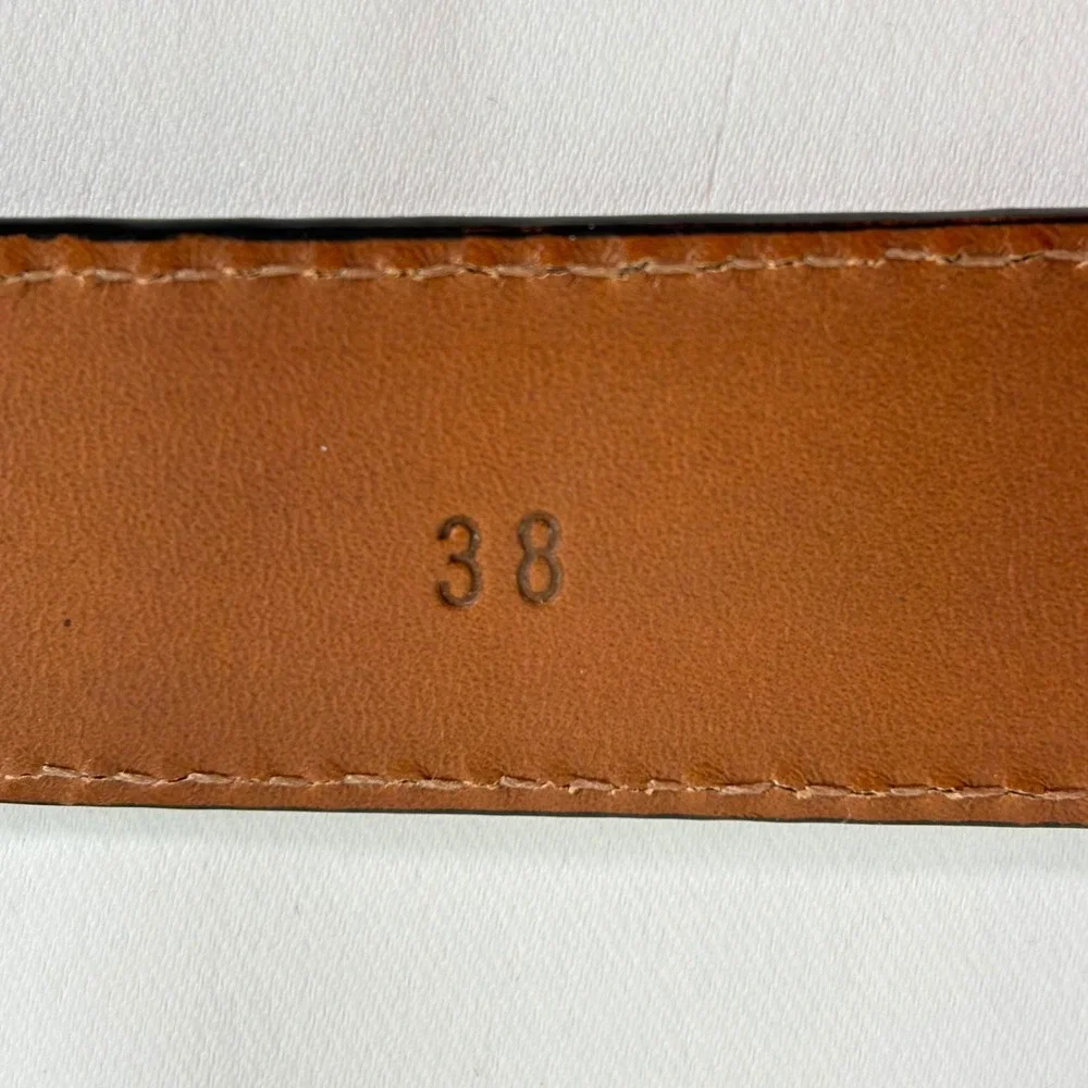 Rippel and Company Belt Strap Black Genuine American Bison Leather Size 38 USA